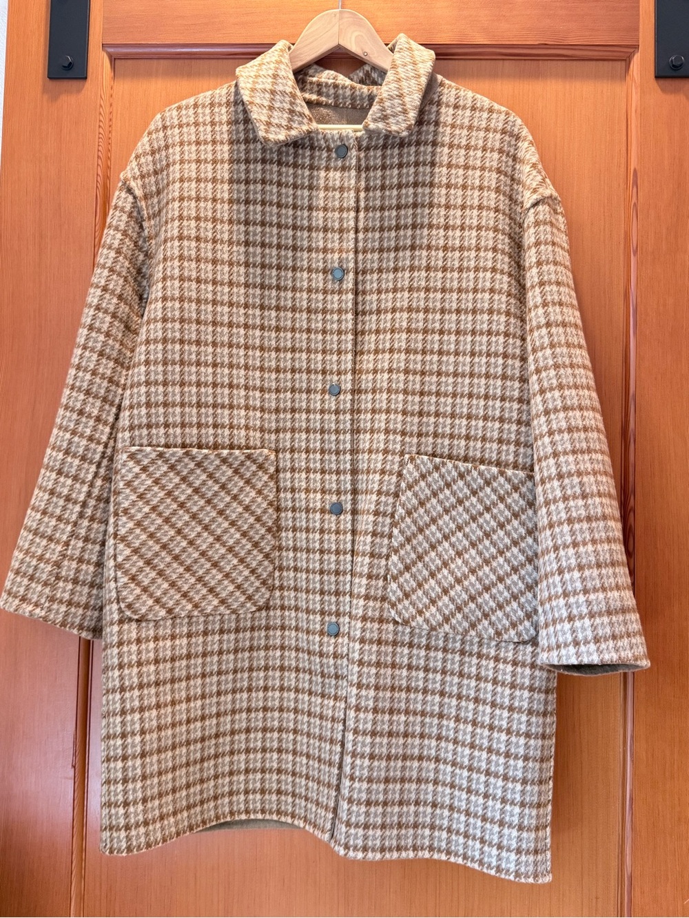 BCBG MaxAzria Reversible Wool Blend Barn Jacket